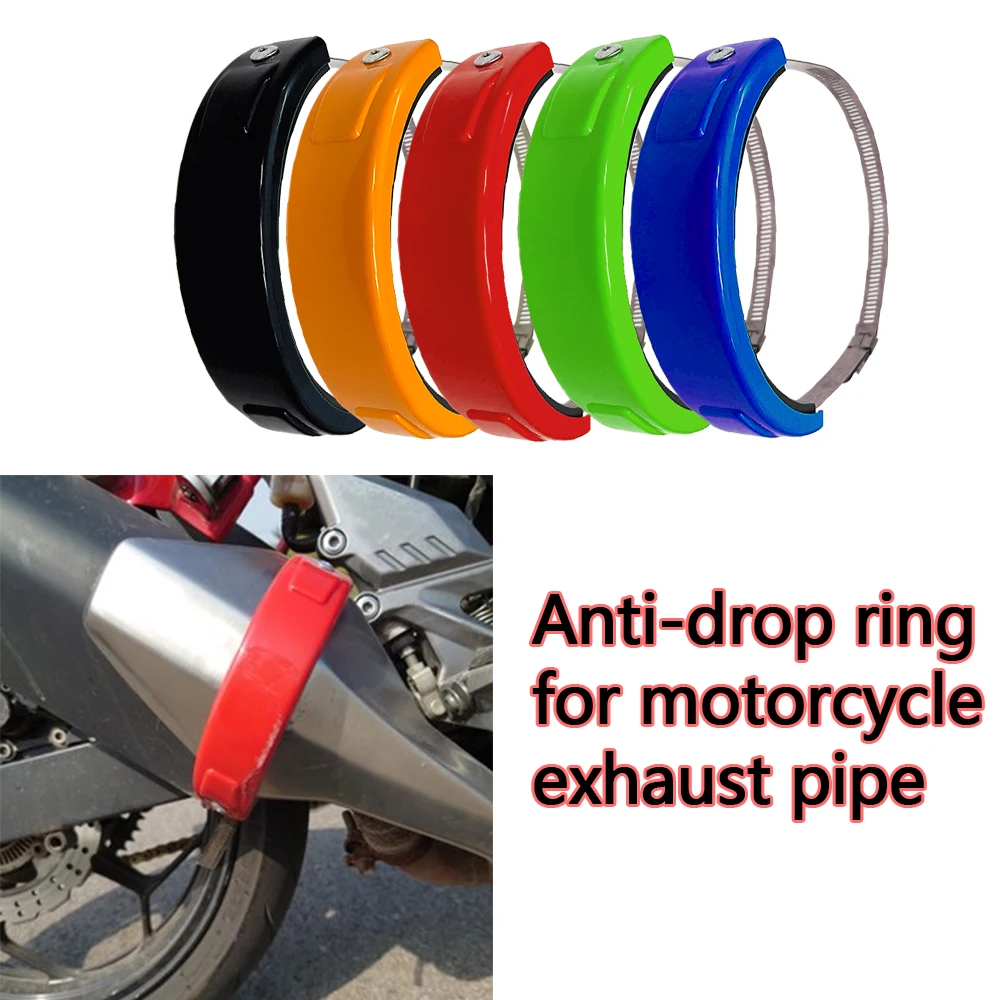 Universal Motorcycle Accessories Fit 100MM-155MM Oval racing hexagonal exhaust can protector cover black