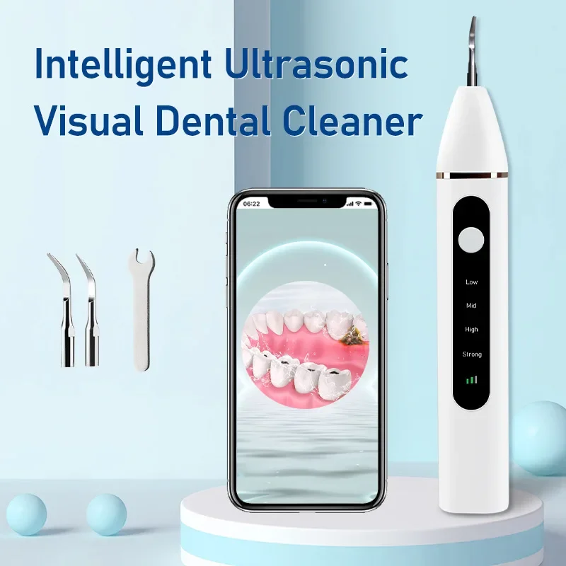 Intelligent Visual Home Dental Cleaner Ultrasonic Dental Cleaner Tooth Removal Stone Tartar Tooth Cleaner ultrasonic tooth cleaner 3 intelligent removal of tooth stone scale home portable usb charging dental beauty instrument