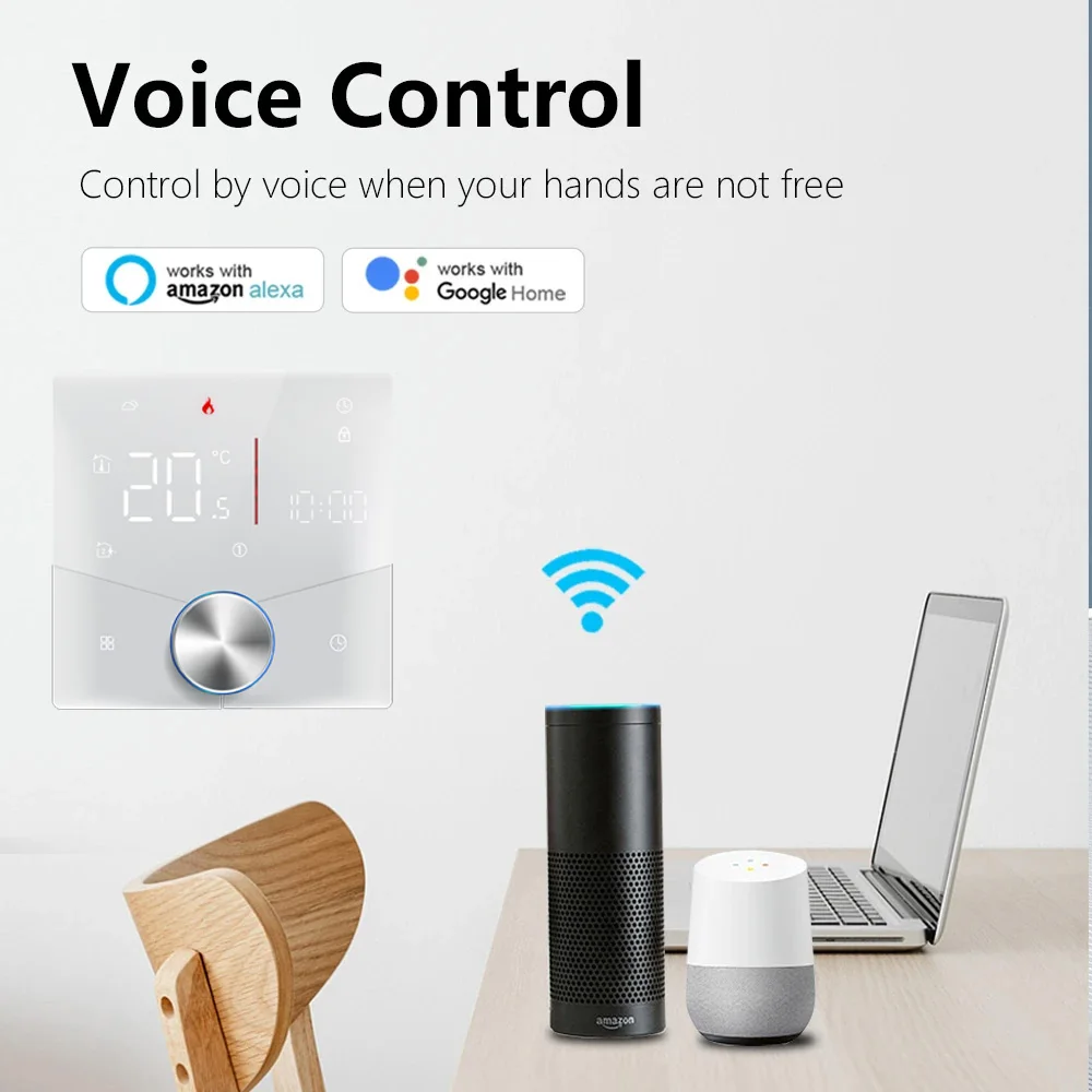 Smart WiFi Thermostat with Touch Screen Control
