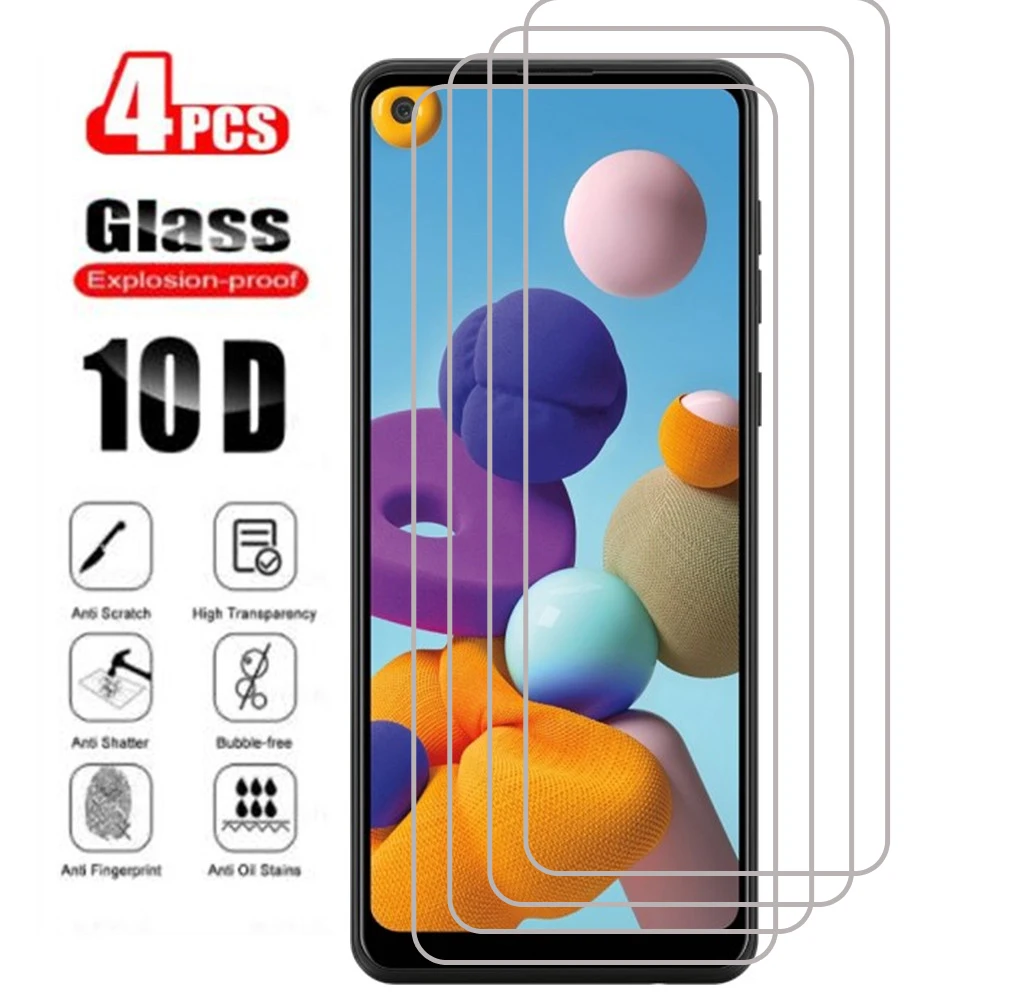 

4 шт. противоударное защитное закаленное стекло для Samsung Galaxy A82 5G A32 A52 A72 A11 A02 A01 Core A31 A41 A21 защита для экрана
