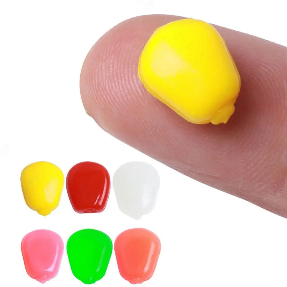 50Pcs Carp Fishing Baits Corn Shape Soft Artificial Carp Bait Vibrant Color Fake Carp Baits Corn Fishing Lures