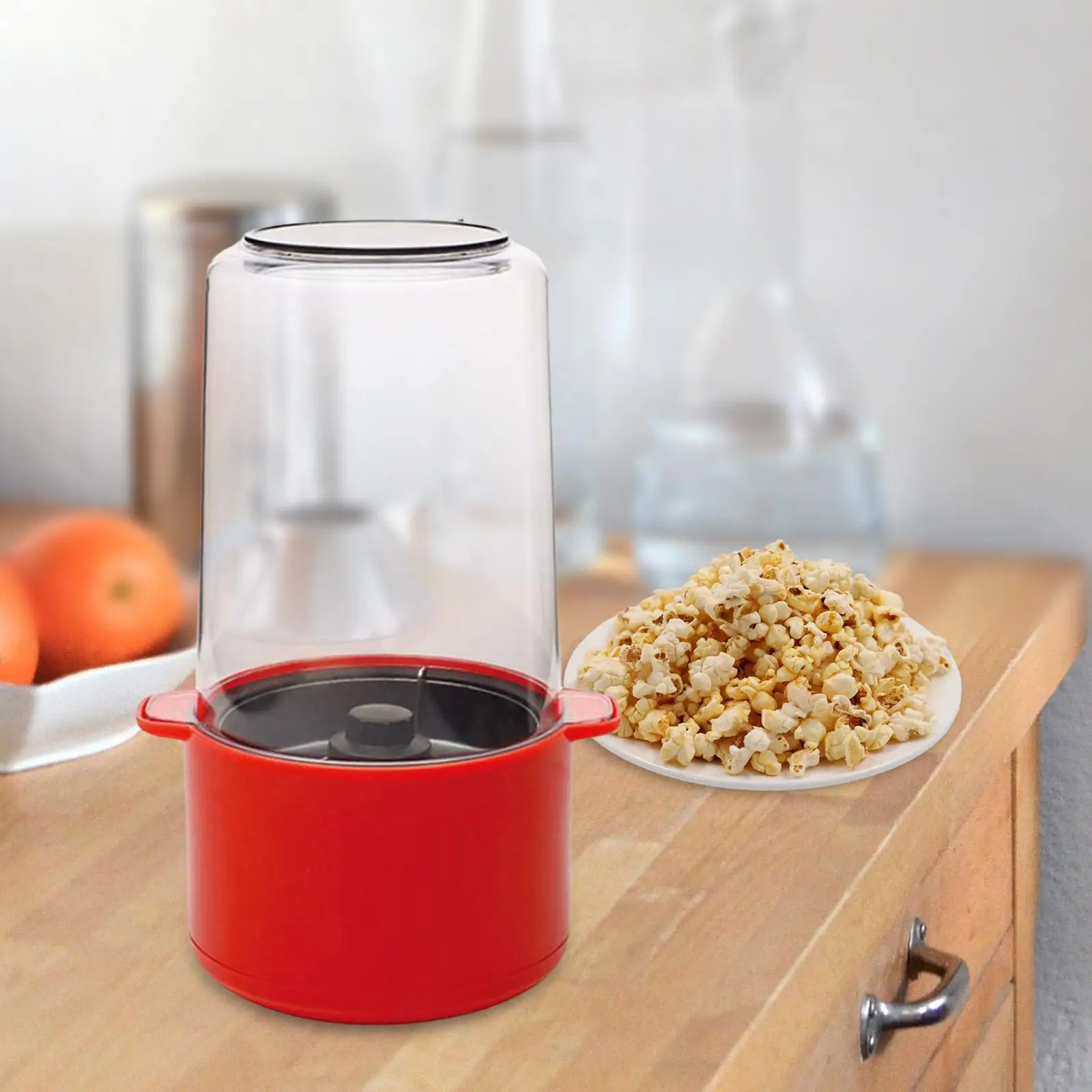 Popcorn Machine Electric 450W Easy to Use Efficient DIY Popcorn Popper Kernel Corn Maker for Party Picnic Camping Home Kid