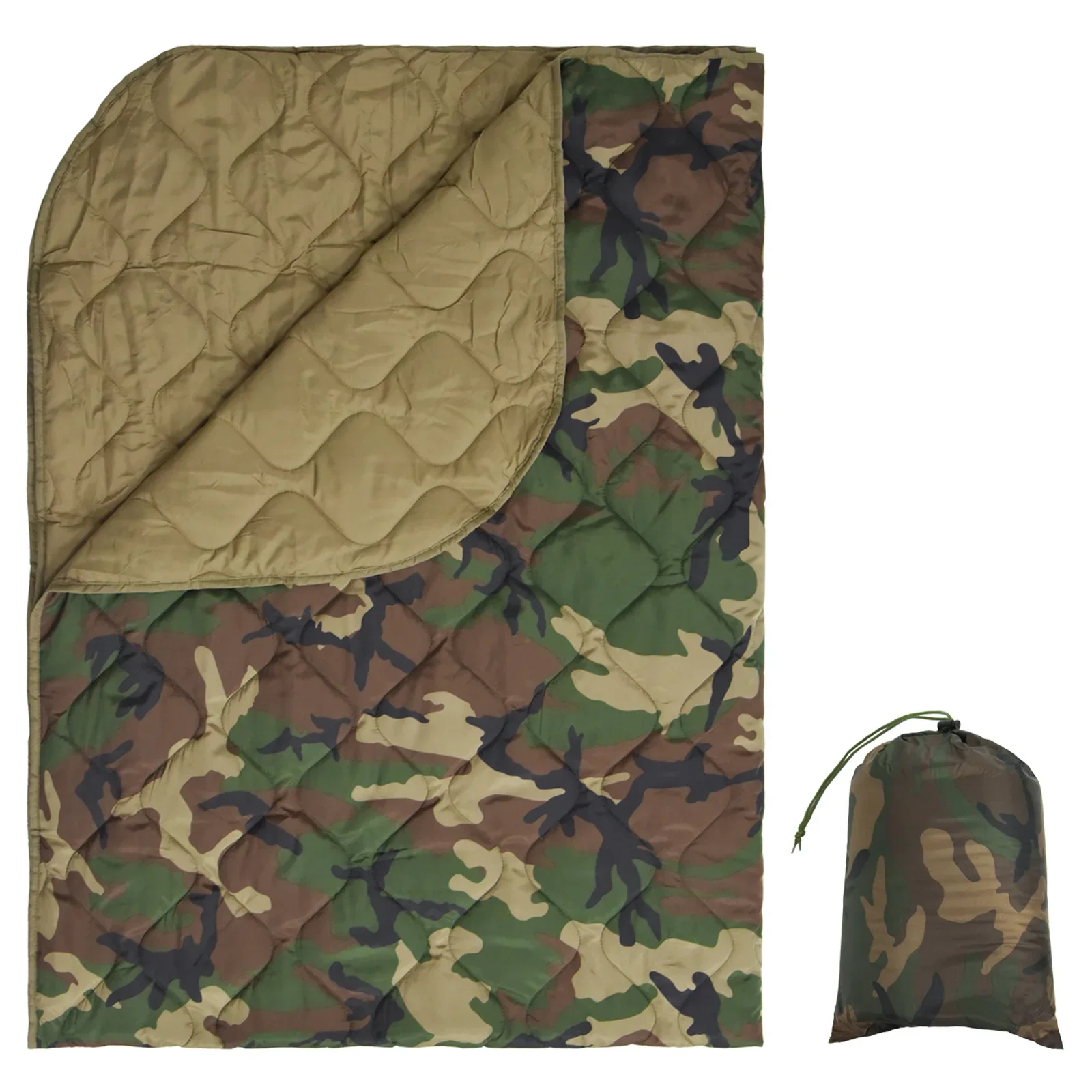 Outdoor Folding Camouflage Blanket, Camping Quilt, Multifunctional Emergency Insulation Blanket, Camping Warming Supplies 6