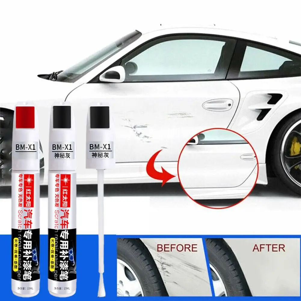 

Car Wheel Scratch Repair Pen Black Rim Up Paint Remover Accessories Black Car Paint Sliver Care Repair Scratch Paint White G9P3