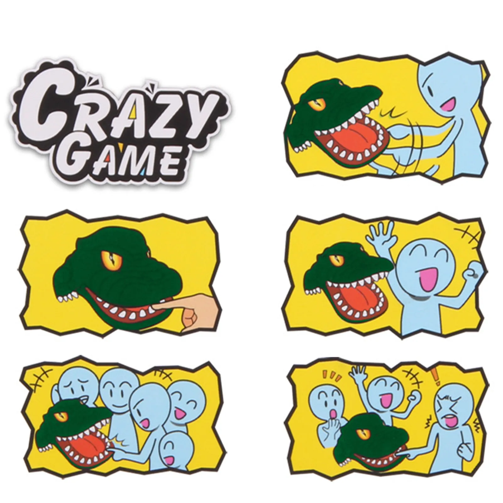 Crocodile Teeth Toys Biting Finger Dentist Games Interactive Mini Biting Finger Game Creative Non‑Toxic for Family Games fidget toys plush toys prank toys dancing cactus toy stress relief toys party toys magic springs toys bubble tube toy educational toy toy gift filler