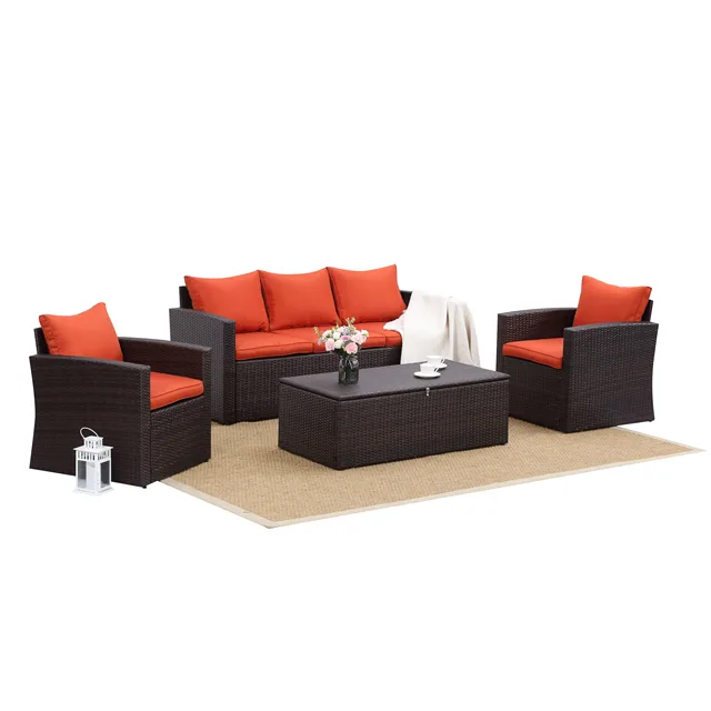 Modern Rattan Garden Sofa Set 2