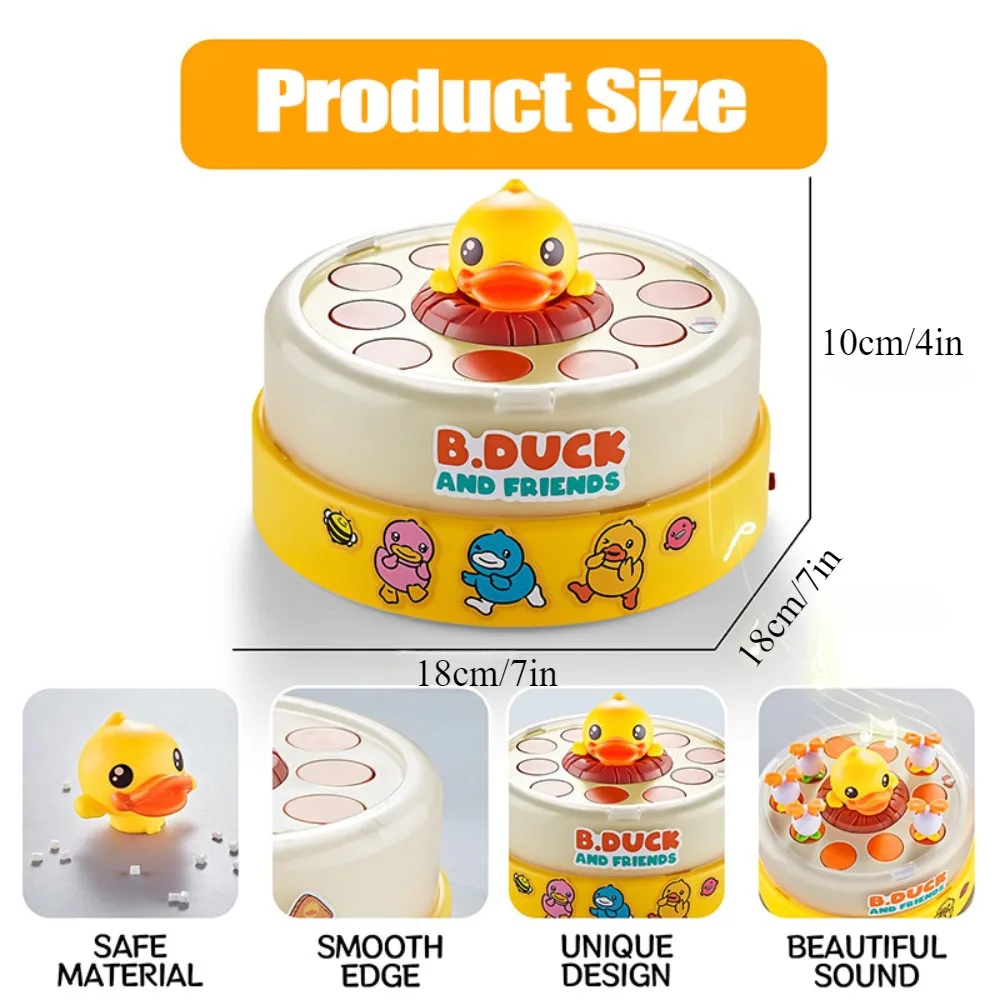 Children Bouncing Turntable Concentration Training Puzzle Parent Child Interaction Toy Children Bouncing Yellow Duck Toys 6
