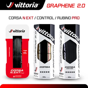 Vittoria Corsa NEXT/Corsa Control/Rubino Pro 700×25/28/30C Pneumatico Tubeless in Grafene e Tubo per Pneumatico da Strada Copertoncino Pieghevole 700C Pneumatico