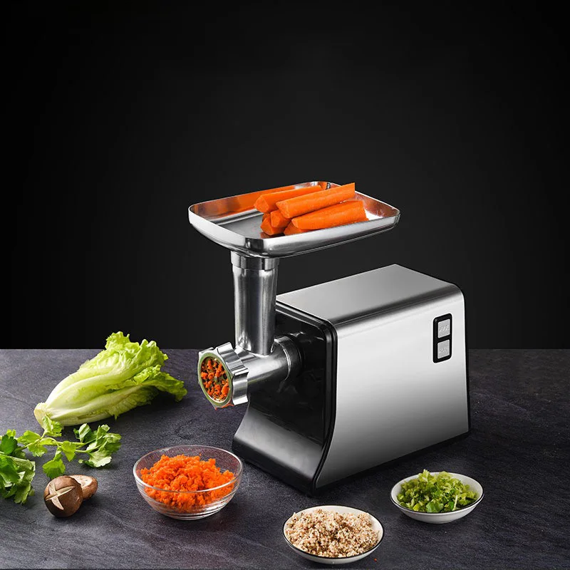 Meat Grinder Electric multifunctional household Stainless Steel automatic enema cutting machine Sausage Maker Kibbe Kit 4