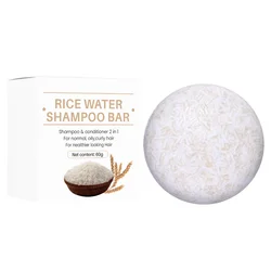 Nourishing Organic Rice Shampoo Bar - Oil-Free & Protein-Infused - 60g
