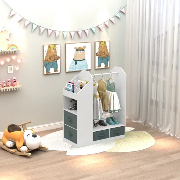 Kids Dress-Up Closet with Mirror