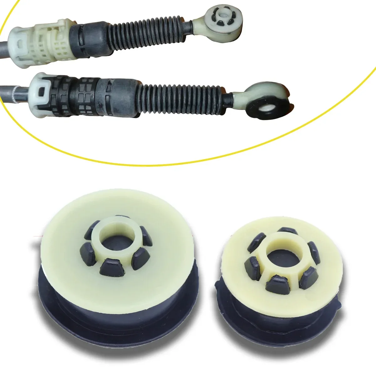 Gear Shift Lever Bushing Cable Rubber Sleeve Grommet Clip Spare Parts Linkage Adapter Selector for Nissan Tiida C11 Latio Versa gear shifter gearbox control cable repair kit