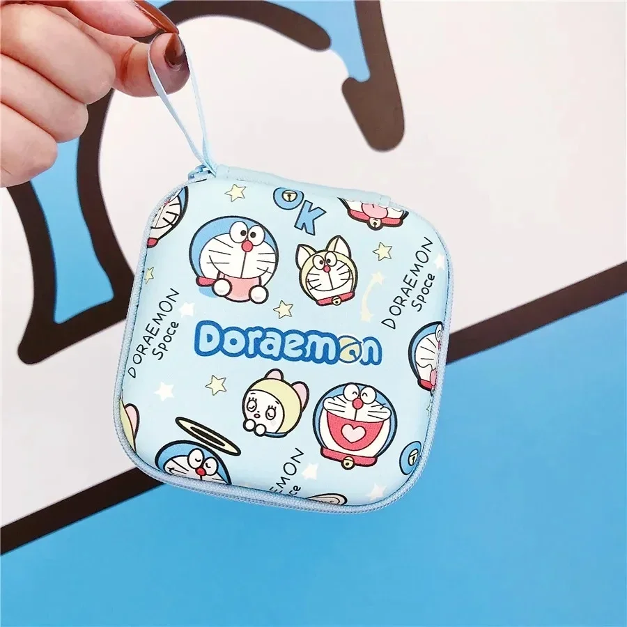 Doraemon fashion Headset Data Cable Storage Bag Charger Power Bag Portable Cartoon boy girl Coin purse 6