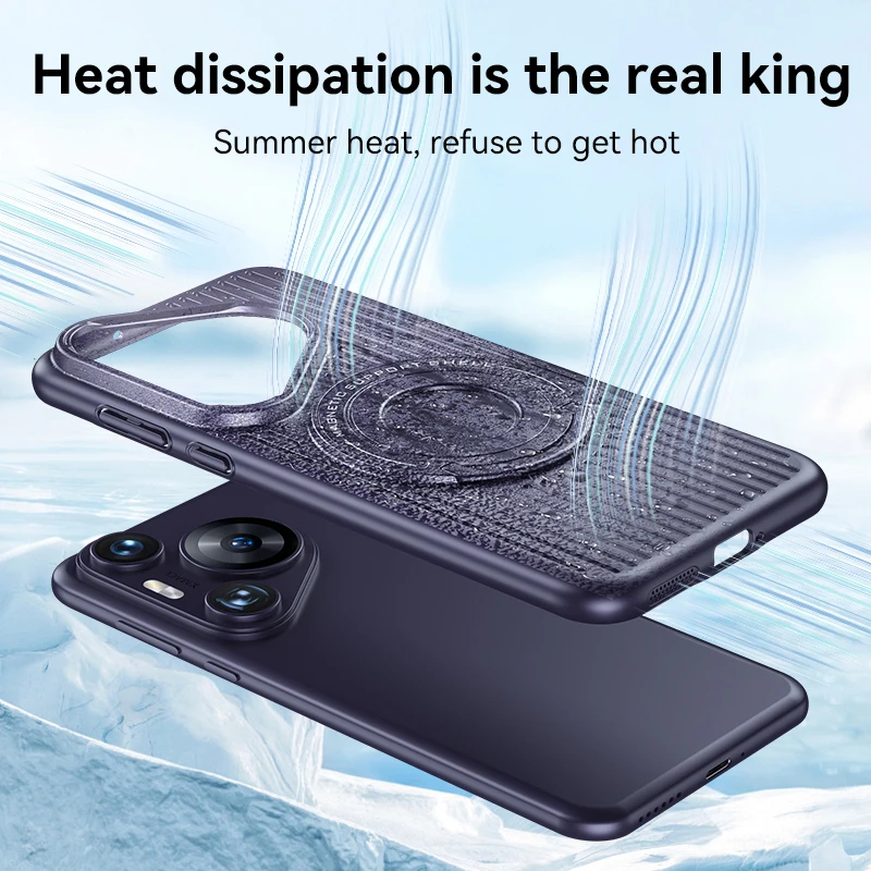 Ultimate Magnetic Wireless Charging Shockproof Case with Heat Dissipation and Durable Bracket