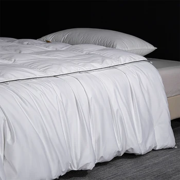 Couette et couette en duvet d'oie blanc 95% de qualité hôtelière |   Sans allergie, 220x240cm, tailles personnalisables 1