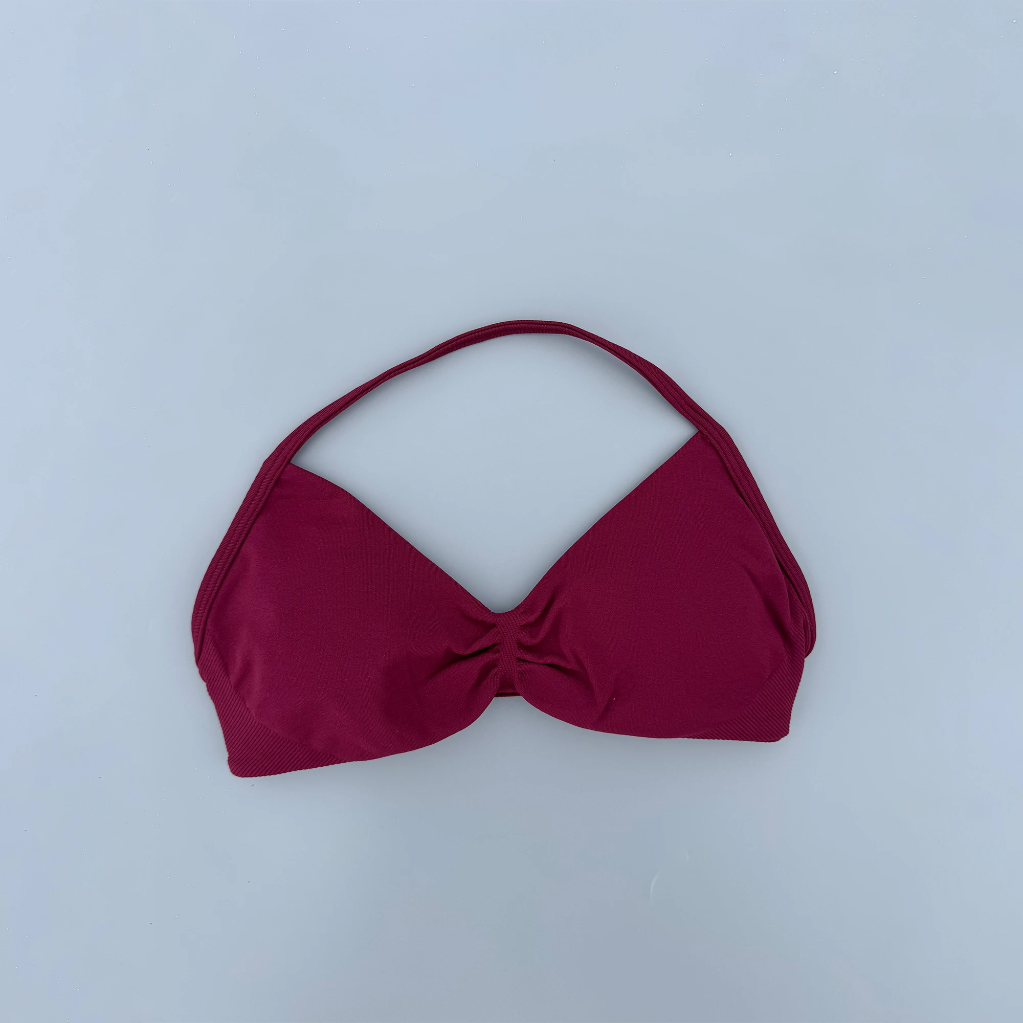 Women's High Support Seamless Strappy Sports Bra with Ruched Details