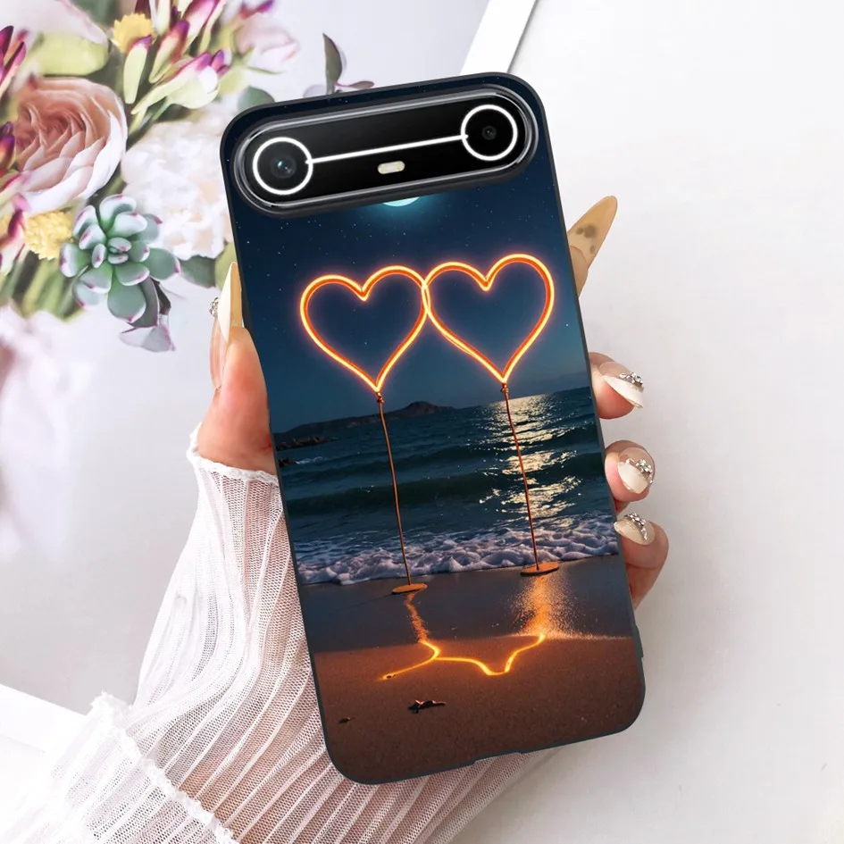 New Fashion Flower Bowknot Soft Silicone Protective Bumper Case - Slim Design