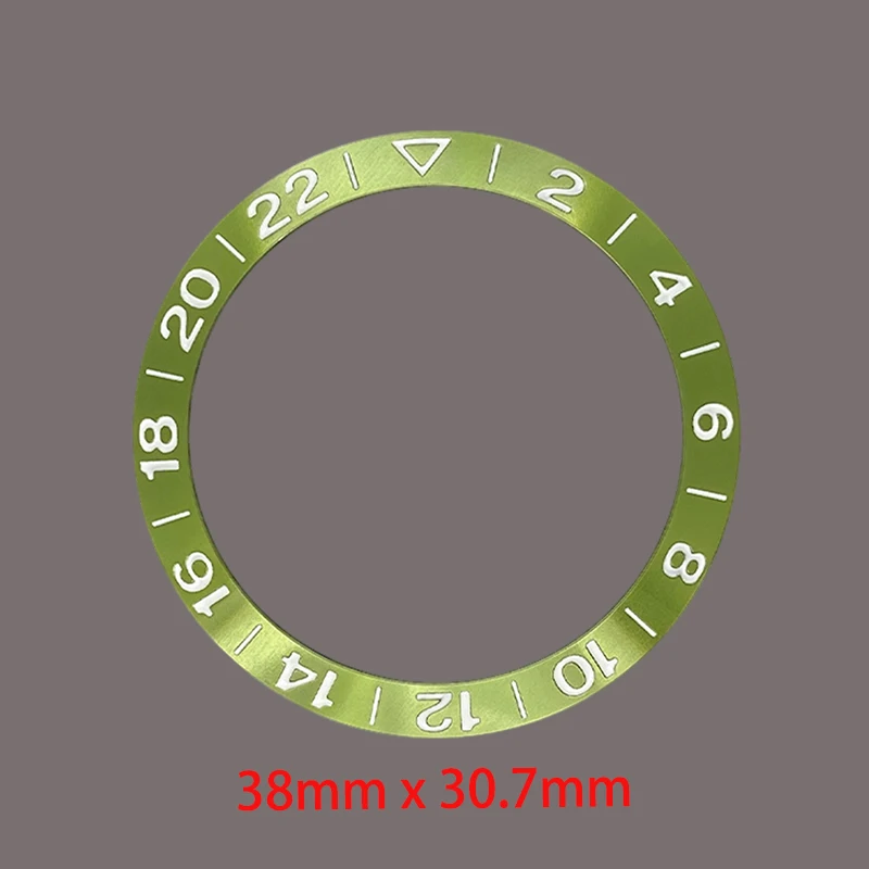 Curved Aluminium Watch Bezel Insert - 38mmx30.7mm