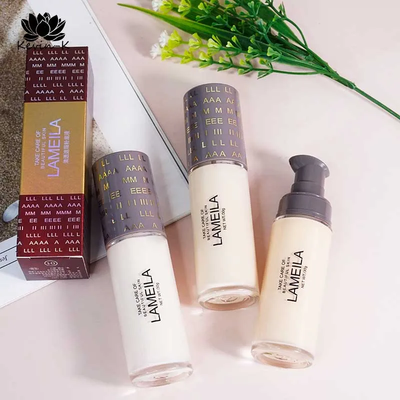 

Liquid foundation waterproof makeup cream natural complexion is not easy to take off makeup primer base cream