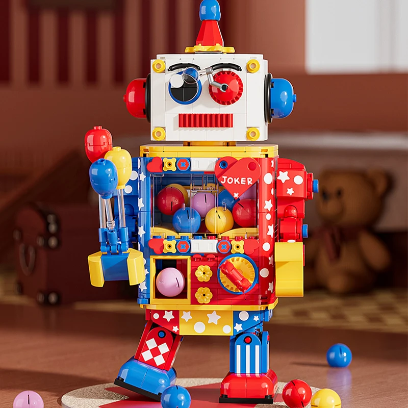 

New Joker Twisting Egg Robot Creative Building Blocks Toys DIY Assembly Model Fun Game Figures Trendy Decorations For Kids Gifts