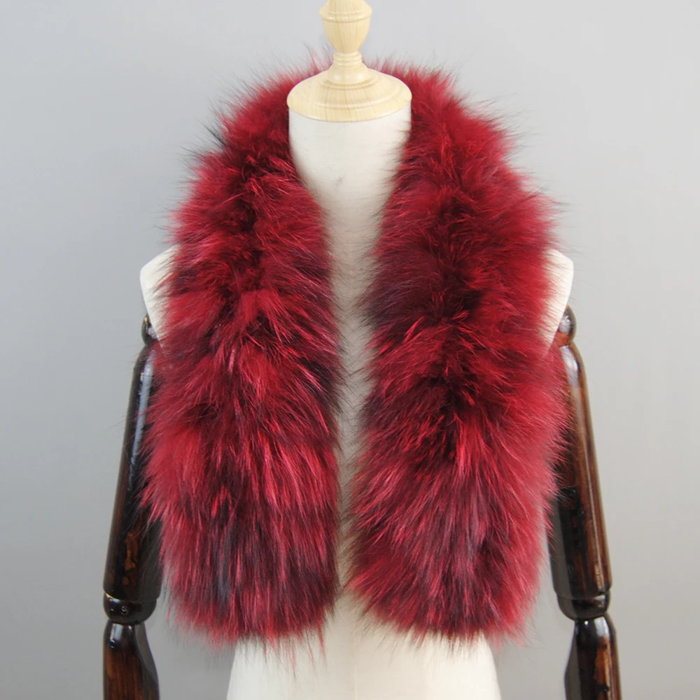 2025 New Women Winter Warm Natural Fox Fur Scarf Ring Knit Real Fox Fur Lady Fashion Neckerchief Scarves Women Real Bandana women fox fur scarf