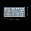 Nail art Valentine Loving Heart Wings Bowknot Silicone Mold DIY Manicure Deco Tools 4