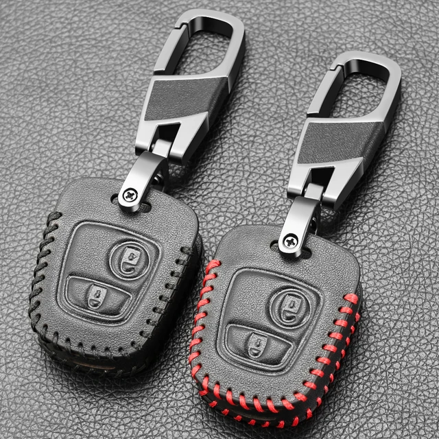 Juste de clé de voiture en TPU à 2 boutons, porte-clés pour KIT 107, 206,  207, 307, Toyota Aygo, cristaux en C1, C2, C3, C4, accessoires de  porte-clés - AliExpress