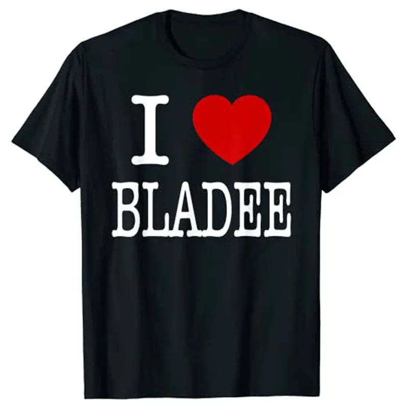 

I Love Bladee T-Shirt Sayings Quote Graphic Tee Tops Funny Bladee Lovers Letters Printed Y2k Top Basics Cotton Clothing Gifts