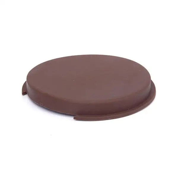 Acoustic Guitar Brown Rubber Sound Hole Cover Musical Note Pattern 11cm Dia.