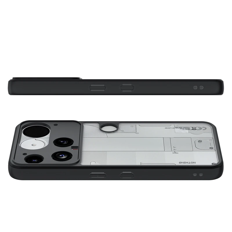 Matte Transparent Shockproof Acrylic Back Cover Case