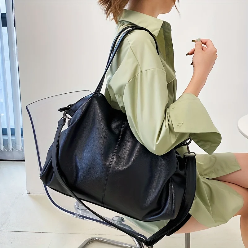 Bolsos de hombro negros grandes para mujer bolso de compras Hobo grande bolsos-de-hombro-negros-grandes-para-mujer-bolso-de-compras-hobo-grande
