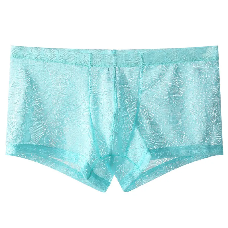 

Lace Boxer Briefs Low Waist Ice Silk Breathable Panties Boxers