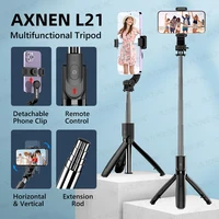 AXNEN L21 Phone Selfie Stick Cellphone Tripod with Extension Rod Bluetooth Remote Control for Android IOS Smartphone Shoot Vlog - Image 2
