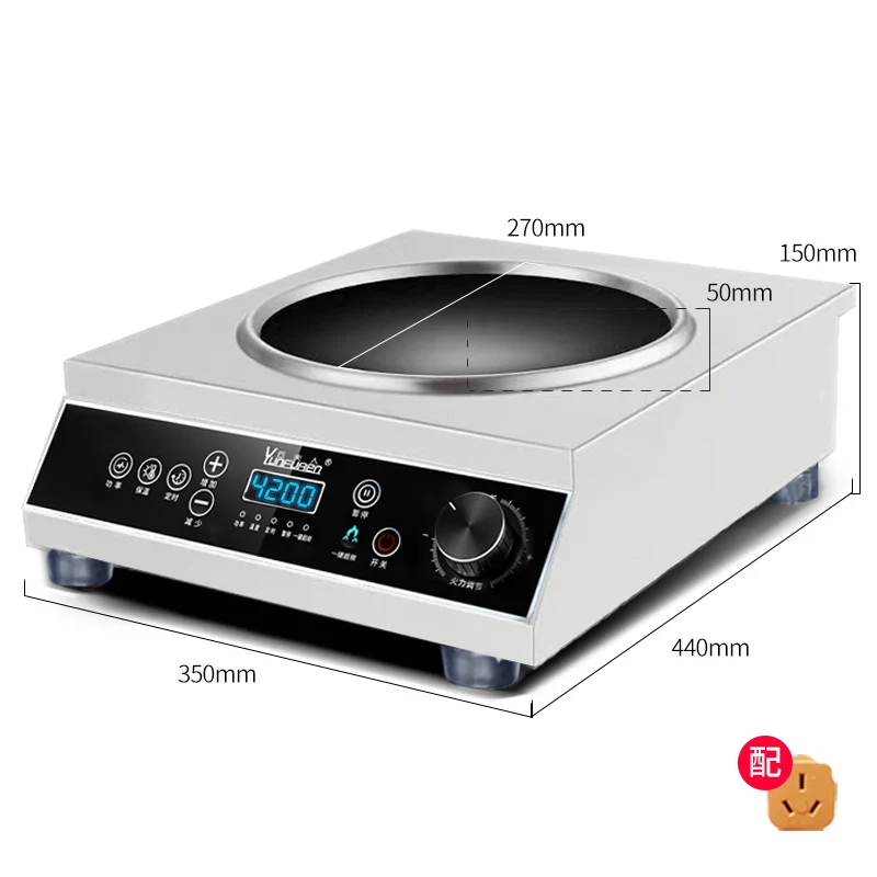 Induction Cooker Household Multi-function High-power Frying Pan Concave Induction  Cooker Energy Saving Electric Stove 3500W - AliExpress