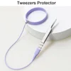 1Pc Tweezers Protector Grafting Eyelash Tweezers Bracelet Silica Gel Wrist Strap Auxiliary Lash Extension Supplies Tools 2