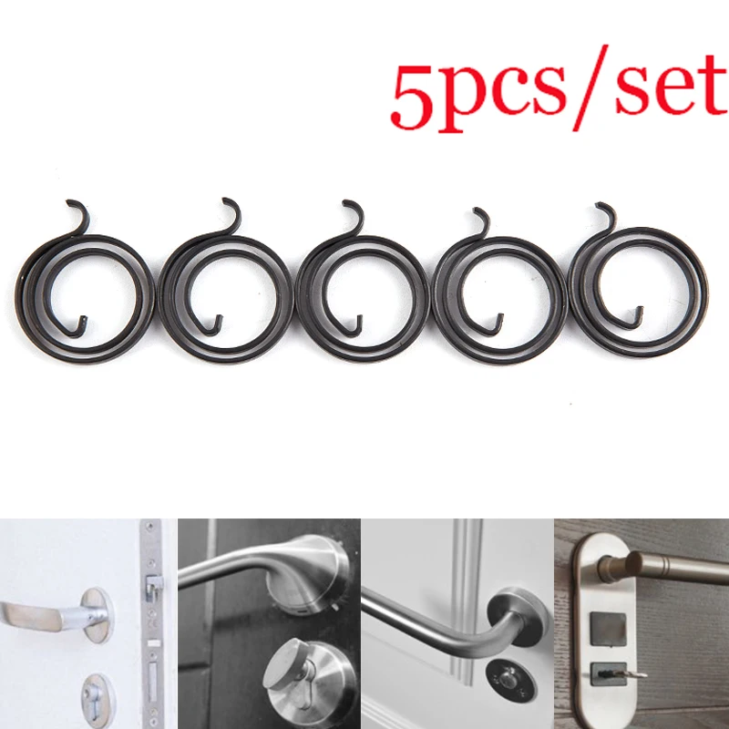 ALIHMA88-5Pcs/Set DIY Door Lock Repair Spring Replacement For Door Knob Handle Latch Internal Coil Repair Torsion Spring