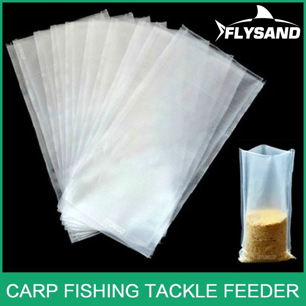 Sacs PVA pour pêche à la carpe, filet 7x14 cm pour lancers d'appâts, boilies et pellets