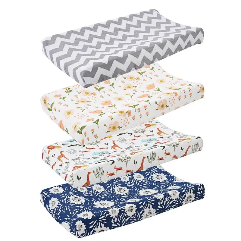 Diaper Changing Pad Soft Reusable Minky Material Breathable Diaper Pad Cover