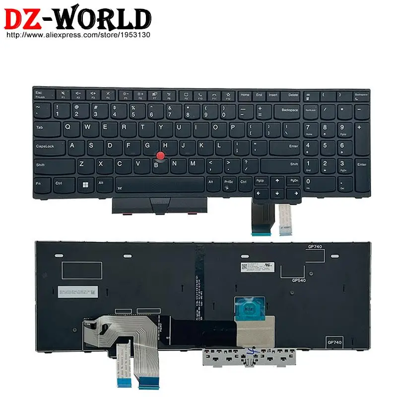 Eua Inglês Teclado Backlight para Lenovo Thinkpad T15g P15 P17 Gen1 Gen2 5n20z74859 5n20z74822 5n20z74785 5n21b44402 5n21b44328 - Imagem 2