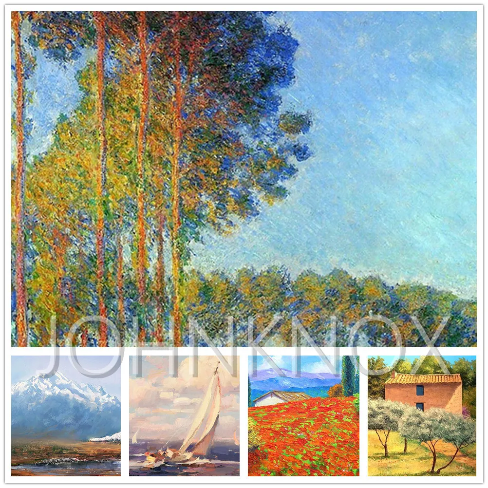 Impressionist Monet Artwork Diamond Painting Full Drill Embroidery Cross Stitch Abstract Scenery Mosaic Home Decor Gifts | Дом и сад