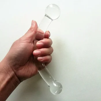 Manyjoy Heavy Stainless Steel Metal Double Ended Dildo Penis G Spot Wand Anal Butt Plug Massager G-Spot Sex Toy for Woman Hot 3