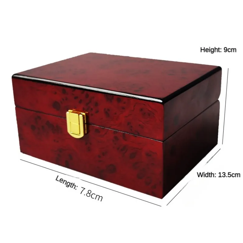 Luxury Watch Box Storage Case Wooden with Lock Portable Saves Watch Organizer Shockproof Travel Case Safe Box Gift Packing