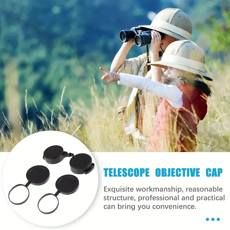 Binoculars Protective Rubber Objective Lens Caps 42mm/50mm Binocular Eyepiece Lens Cover Telescope Cover Lens Protection 6