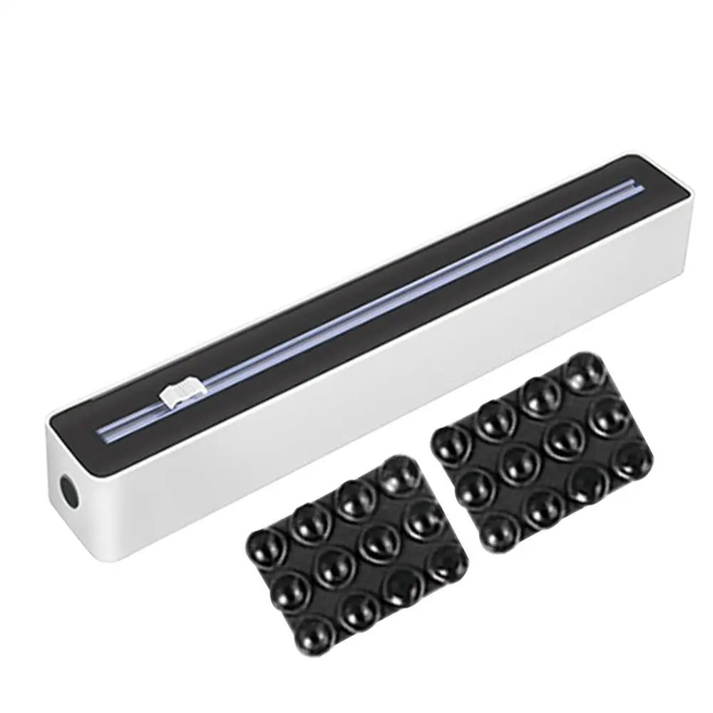 Sturdy Suction Base Food Wrap Dispenser with Cutter for Kitchen and Restaurant Use