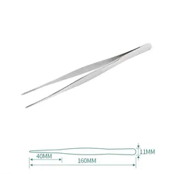 Vibrant Stainless Steel Culinary Precision Tongs for Cooking, BBQ, and Baking Decoration (6.3 - Inch Silver)