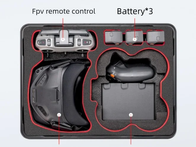 Poignée renforcée et fermetures métalliques de la coque rigide étanche STARTRC pour DJI Avata 2