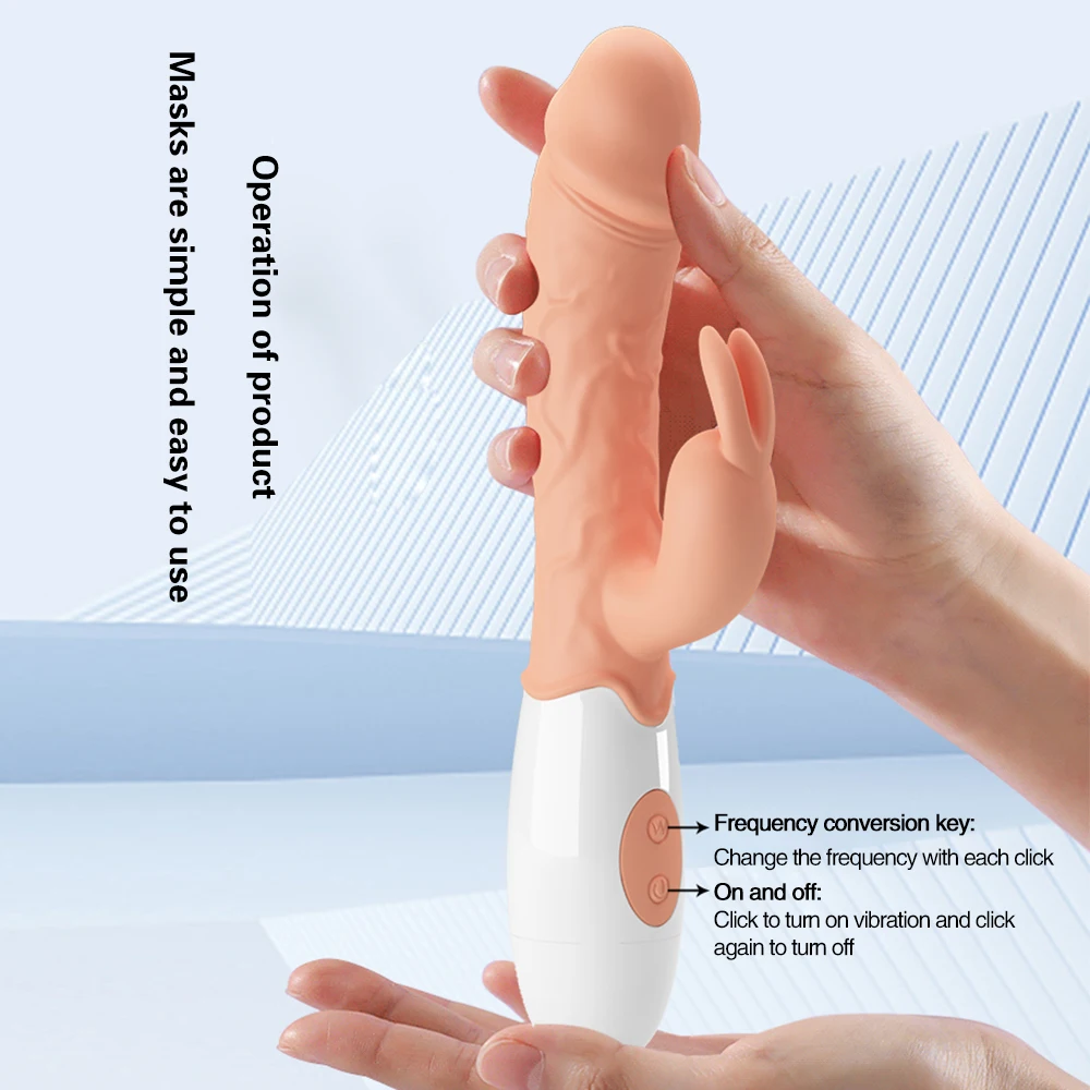 Realistic Dildo Vibrator With 30 Speed Settings For Women_voghion.com