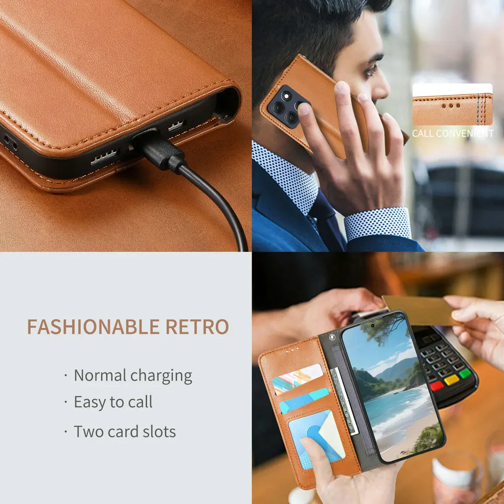 Luxury Leather Book Case - Power 5G 2025 Edition