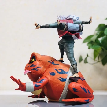 29CM Anime NARUTO Jiraiya Standing Statue PVC Battle Form Action Figure Full-Length Model Toys Birthday Gift