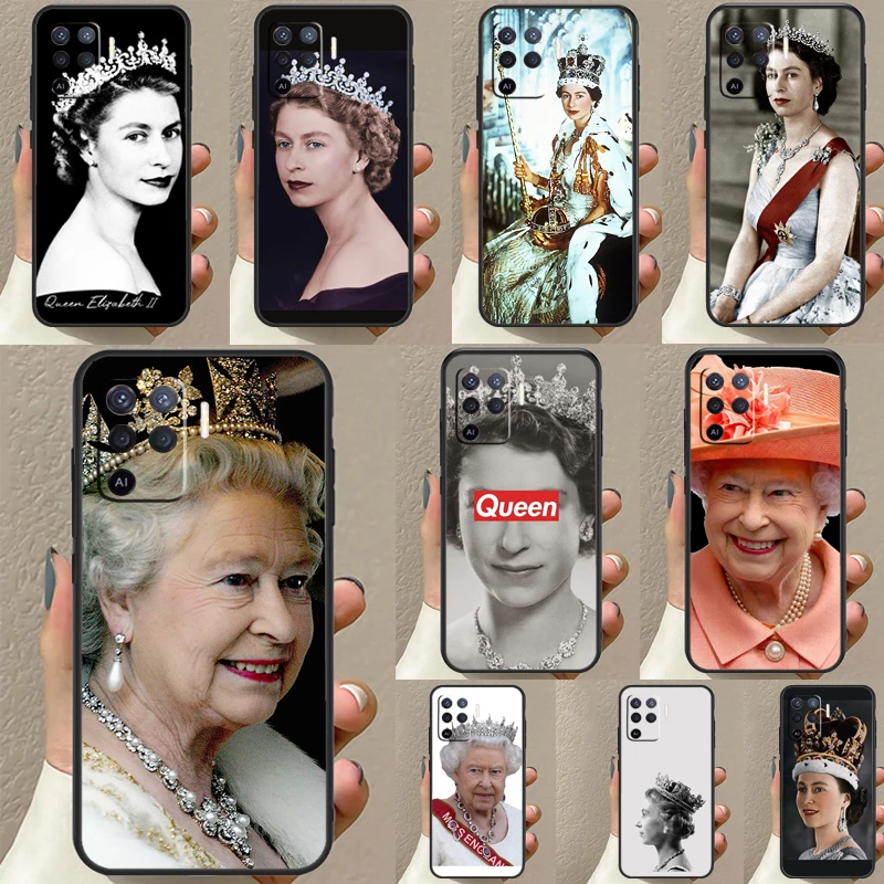 Inghilterra Regina Elizabeth Ii Per Oppo Find X3 X5 Pro A5 A9 A31 A53 A15 A16 A52 A72 A83 A91 A93 A94 A54 A74 A53S Case